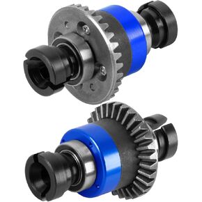 RC 30T 0.8Mod V2 Steel Metal Differential Assembled Differential Upgrades Part for 1/18 Granite,Typhon,Mojave Grom Mega 380 Rc Car.Main Gear & Differential Case Hops Up,Navy Blue(2PCS) ARA311177V2