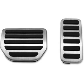 Foot Rest Pedal Brake Fuel Gas Pad Cover for Compatible with Land Rover Discovery 4 LR4 2010-2016 Range Rover Sport 2010-2013 L320 Parts No Drill (Stainless Steel)