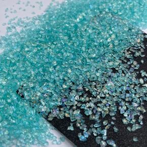 Crushed Glass Irregular Chips, 200g 2-3mm Irregular Glitter Transparent Gravel Gem Stones Broken Glass for Crafts, Nail Arts Decoration DIY Vase Filler Epoxy Resin Mold Jewelry Making (Multicolor) in Kuwait