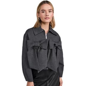 Women's Cropped Jacket with Bows