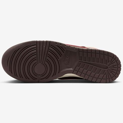 Nike Dunk High Men Shoes, Baroque Brown/Sesame/Coconut Milk/Mystic Red, Size 13 in Saudi Arabia