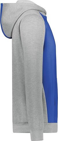 Augusta Sportswear Boys' Youth Three-Season Fleece Pullover Hoodie, Royal/Grey Heather, Large in Saudi Arabia