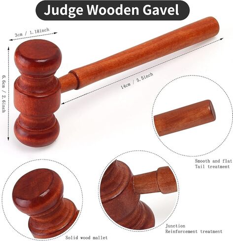stablerice 5 Pcs Halloween Judge Costume Accessory with Judge Robe False Collar Judge Wooden Gavel Wig Glasses in Saudi Arabia