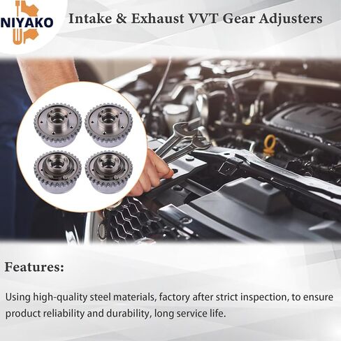 4pcs Intake&Outlet Cam Phasers Replacement# 5184369AH 5184370AI Fit 2011-2023 Pentastar V6 Cherokee Ram 1500 3.6L V6 in Saudi Arabia