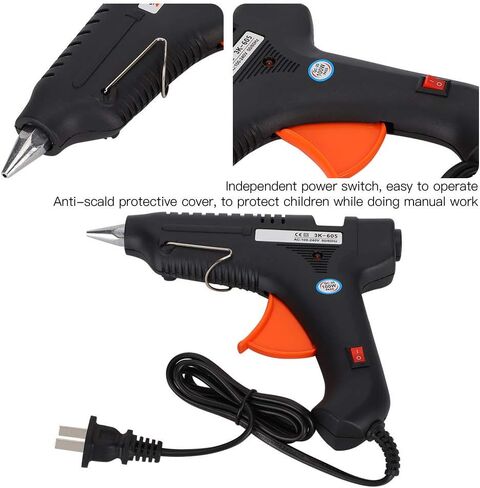 Hot Glue Gun, 100W Electric High Temperature Heating Tool DIY Universal Hand Made Hot Adhesive Gun Small Craft Projects Arts Craft Repairing Tool in Saudi Arabia