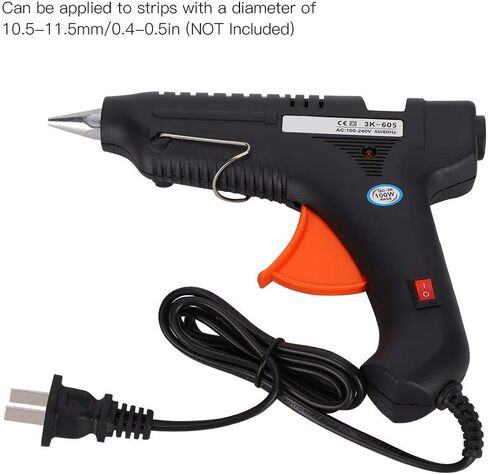 Hot Glue Gun, 100W Electric High Temperature Heating Tool DIY Universal Hand Made Hot Adhesive Gun Small Craft Projects Arts Craft Repairing Tool in Saudi Arabia