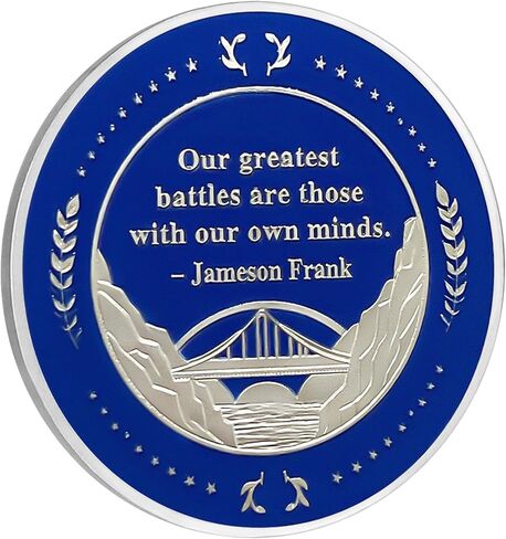 5 Year Sobriety Coin | Alcoholics Anonymous Campfire AA Coins Sobriety Gifts for Men & Women | Celebratory Living Clean AA Coin for Annual Sober Chip Anniversary | AA Chips and AA Medallions in Kuwait