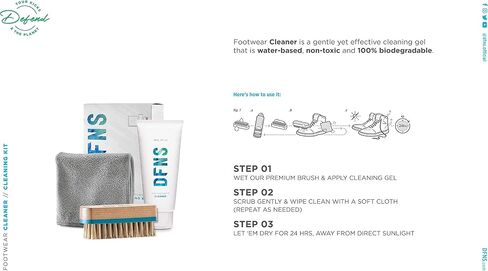 DFNS - Footwear Cleaner Kit and Shoe Protector - Rain & Stain Shoe Protection in Airopack Spray Bottle in Saudi Arabia
