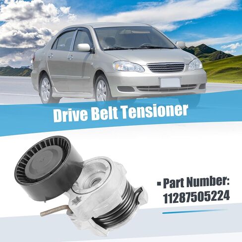 Uxcell حزام الموتر بكرة الجمعية رقم 11287505224 لسيارات BMW 545I 2004-2005 2006-2011 الموتر اعوج in Saudi Arabia