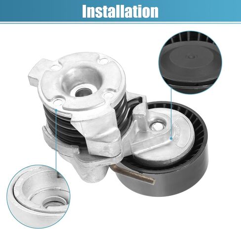 Uxcell حزام الموتر بكرة الجمعية رقم 11287505224 لسيارات BMW 545I 2004-2005 2006-2011 الموتر اعوج in Saudi Arabia