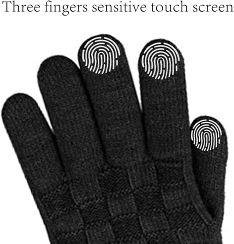 Harssidanzar إمرأة شتاء دافئ قبعة صغيرة لمس قفازات طويلة وشاح الكشمير الصوف مجموعة SL001US in Kuwait