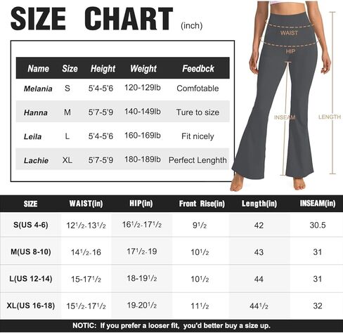 Aoliks Women’s Bootcut Yoga Pants - Flared Leggings for Women High Waisted Workout Lounge Bell Bottom Jazz Dress Pants Navy Blue in Kuwait