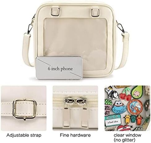 STEAMEDBUN Ita Bag Backpack with Insert Pin Display Bag for Anime Cosplay in Saudi Arabia