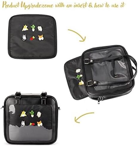 STEAMEDBUN Ita Bag Backpack with Insert Pin Display Bag for Anime Cosplay in Saudi Arabia