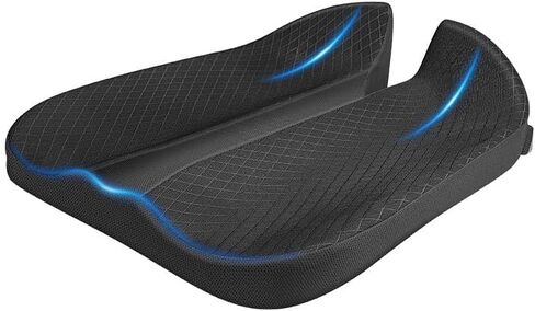 Large Size Memory Foam Seat Cushion for Car and Truck - Long Length Chair Cushions for Sciatica Pain Relief, Comfort and Support, Ideal for Home, Office, or Wheelchair Use in Saudi Arabia