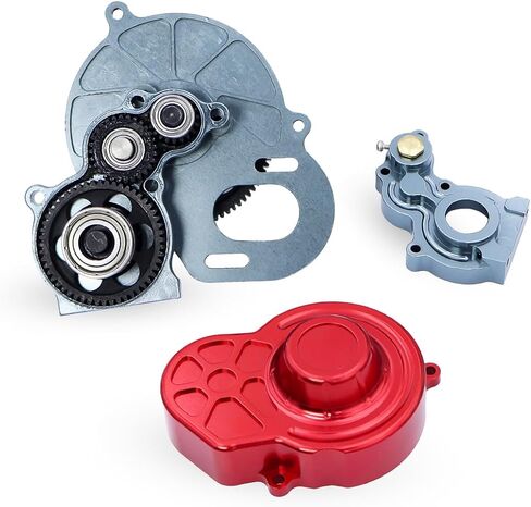 48P All Metal Transmission Gearbox with Motor Gear/Protective Cover for 1/10 RC Rock Crawler SCX10 Truck Upgrade Parts in Saudi Arabia