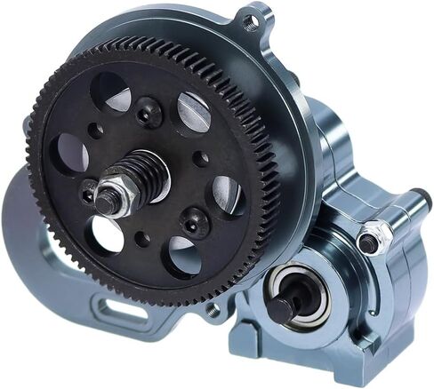 48P All Metal Transmission Gearbox with Motor Gear/Protective Cover for 1/10 RC Rock Crawler SCX10 Truck Upgrade Parts in Saudi Arabia