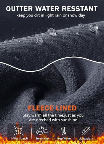 سراويل نسائية مبطنة بالصوف للجري والمشي لمسافات طويلة مقاومة للماء عالية الخصر سراويل شتوية حرارية سراويل يوجا بجيوب بسحاب in Kuwait