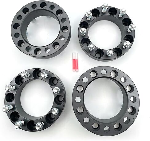 فواصل عجلات 8x6.5 مقاس 2 بوصة مع مسامير 9/16-18 متوافقة مع 94-10 دودج رام 2500 3500، عبوة من 4 قطع in Kuwait