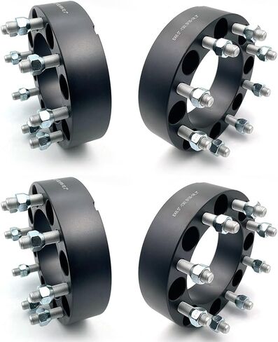 فواصل عجلات 8x6.5 مقاس 2 بوصة مع مسامير 9/16-18 متوافقة مع 94-10 دودج رام 2500 3500، عبوة من 4 قطع in Kuwait