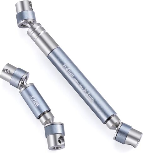 عمود محرك RC من الفولاذ المقاوم للصدأ من RCLIONS 32+64 مم ترقية عمود القيادة لـ 1/24th AXIAL SCX24 AXI90081 Deadbolt AXI00004 4WD Rock Crawler قطع غيار السيارات (أحمر) in Saudi Arabia