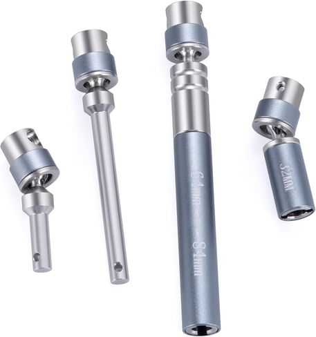 عمود محرك RC من الفولاذ المقاوم للصدأ من RCLIONS 32+64 مم ترقية عمود القيادة لـ 1/24th AXIAL SCX24 AXI90081 Deadbolt AXI00004 4WD Rock Crawler قطع غيار السيارات (أحمر) in Saudi Arabia