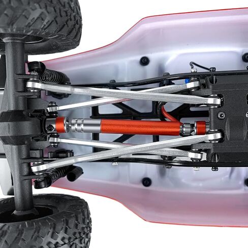 عمود محرك RC من الفولاذ المقاوم للصدأ من RCLIONS 32+64 مم ترقية عمود القيادة لـ 1/24th AXIAL SCX24 AXI90081 Deadbolt AXI00004 4WD Rock Crawler قطع غيار السيارات (أحمر) in Saudi Arabia