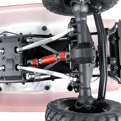 عمود محرك RC من الفولاذ المقاوم للصدأ من RCLIONS 32+64 مم ترقية عمود القيادة لـ 1/24th AXIAL SCX24 AXI90081 Deadbolt AXI00004 4WD Rock Crawler قطع غيار السيارات (أحمر) in Saudi Arabia
