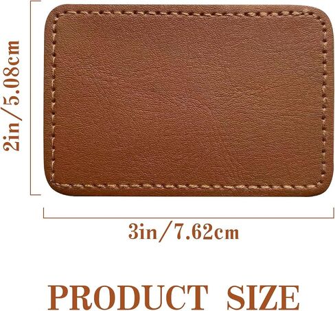 Black Leather Patches for Hats,Blank Laser Engraving Leatherette Sheets,Laserable Engrave Faux Leather with Adhesive Heat Press/Transfer Iron-on(30 Pcs/Rectangle/3 inch×2 inch) in Saudi Arabia