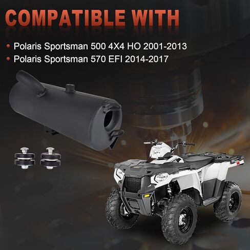 كاتم صوت العادم متوافق مع بولاريس سبورتسمان 500 570 2001-2017 استبدال 1261042-029 1261042-489 1262445-489 1263139 in Kuwait