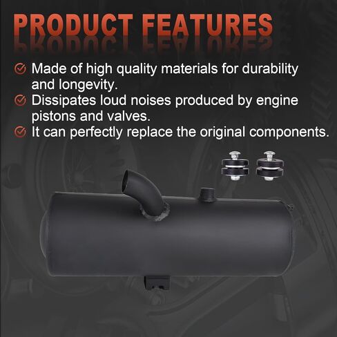 كاتم صوت العادم متوافق مع بولاريس سبورتسمان 500 570 2001-2017 استبدال 1261042-029 1261042-489 1262445-489 1263139 in Kuwait