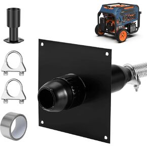 Generator Exhaust Extension Kit with Muffler And Insulated Through-Wall Mounting Plate, Safely Vent Exhaust Reduce Noise By 40% Compatible With Firman H07552 Wh03242 T07571/3 Honda Eu6500/7000is