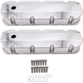 Fabricated Aluminum Tall Valve Covers Compatible for Big Block Chevy BBC 396 427 454 502