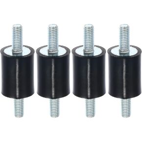 X AUTOHAUX 4pcs M5 Car Anti Vibration Rubber Isolator Damper 20x15mm Rubber Bobbin Mount Shock Absorb Mounts for Compressors VV Engines