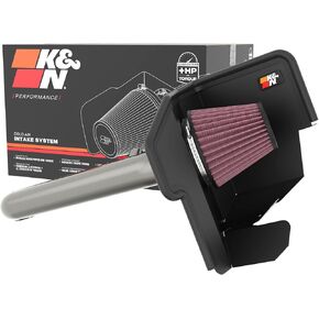 K&N Cold Air Intake Kit: Increase Acceleration & Towing Power, Guaranteed to Increase Horsepower up to 10HP: Compatible with 3.8L, V6, 2022 Nissan Frontier; 77-6018KC