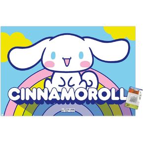 Trends International Hello Kitty - Cinnamoroll Wall Poster, 22.37" x 34.00", Poster & Push Pin Bundle