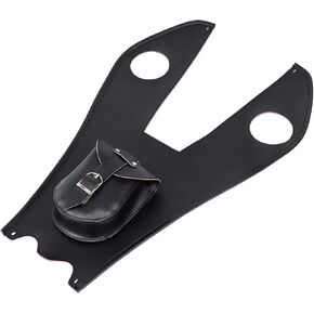 Rivet Fuel Tank Bag Panel Cover Pad with Pouch for Harley Softail Fatboy Heritage Springer FLSTS FLSTF Classic FLSTC