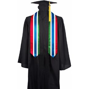 Gambia Flag Graduation Stole Sash, Gambia Flag Graduation Shawl Sash Stole Wraps Scarf For International Study Pride Women Men