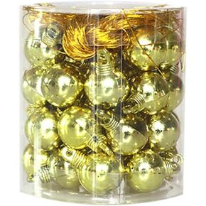 Halloween Hanging Ornaments, 48 Count Christmas Tree Ornament Balls, Shatterproof Keg Packed Balls for Holiday Party Wreath Tabletop Tree Decorations(Silver)