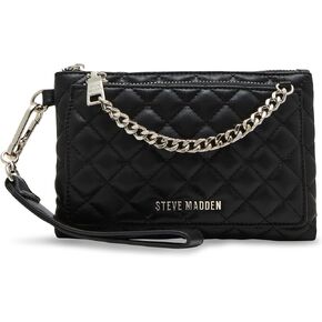 Steve Madden Maxine Quilted Double Zip Wristlet