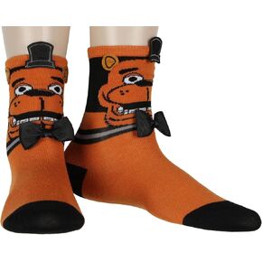 Five Nights At Freddy's FNAF Boys' Freddy Fazebear Soft And Stretchy Kids Crew Socks 1 Pair
