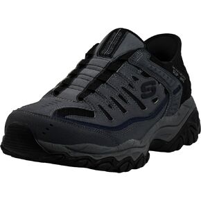 Skechers Men's Afterburn M. Fit Ridgeburn Hands Free Slip-in Loafer, Charcoal, 9.5 XW US