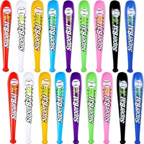 18 حزمة 32 بوصة مضرب بيسبول قابل للنفخ نفخ مضرب بيسبول بالجملة ينفخ لعبة مضرب بيسبول للأطفال والكبار الصيف حمام سباحة البيسبول موضوع الطرف اللوازم، 9 ألوان in Kuwait