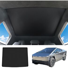Windshield Sun Shade for Tesla Cybertruck 2024, Silver Reflective Layer Blocks Heat & Sun, Foldable Window Sun Blocker for Cybertruck Accessories