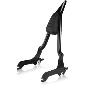 MoKitDora Fat Bob Sissy Bar Detachable Holdfast Backrest Compatible with Harley 2018-UP Softail FXFB FXFBS, Black