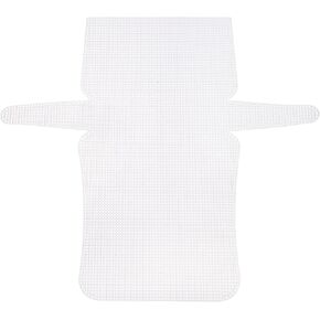 MECCANIXITY 4Pcs Plastic Mesh Canvas Sheet 6 Count 33 cm/ 13" for Crochet Bag Making Crossbody Bag Blank Canvas for Embroidery Needlepoint, Bag, Knit Crochet Mesh, Black