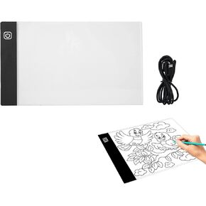 Tracing A5 Light Pad, Sketch Light Board Light Table for Diamond Painting Copy Board Light Drafting Pad Drawing Light Pad for Diamond Painting for Drawing Anime Light Box