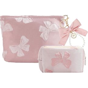 LYDZTION Makeup Bag Cosmetic Bag for Women,1Pcs Large Capacity Makeup Bags and 1Pcs Pencil Case Makeup Brushes Storage Bag Travel Toiletry Bag Organizer ¡­