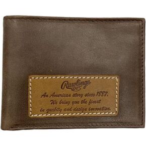 Rawlings Buffalo Voyager Bifold Leather Wallet For Men Coin