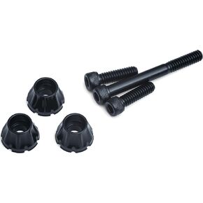 Kuryakyn Gloss Black Decorative Windshield Screws Harley 1996-2013 FLH and FLT Models